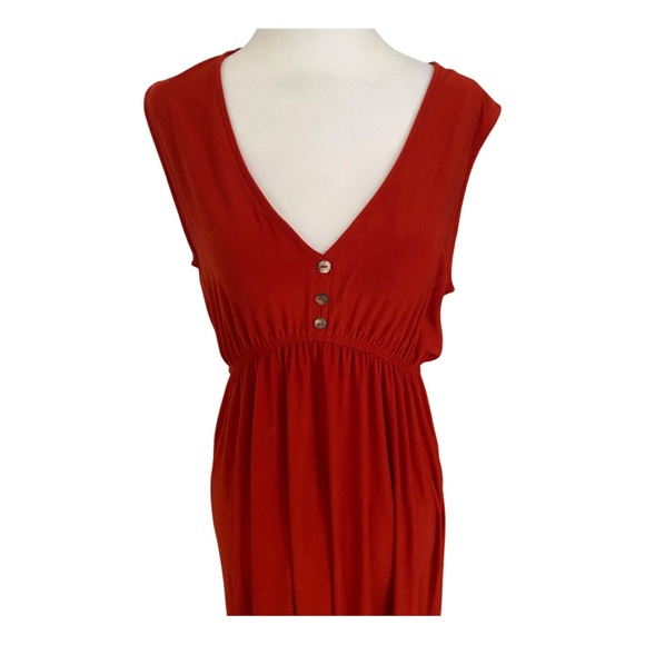 Emma & Michelle Orange Summer Dress. Size: Small - Picture 3 of 4